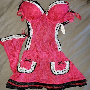 NWT Victoria Secret Maid Lingerie Sz 34C